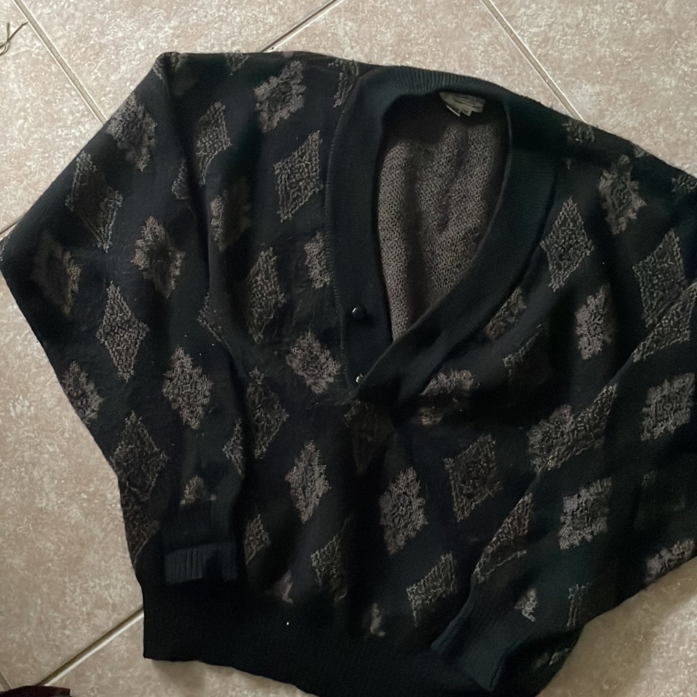 Bjorn Borg Black and Gray Cardigan Sweater